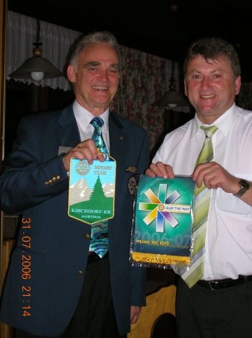 Governor Gert Stadler, Toni Secklehner (Präs.RC Kirchdorf)